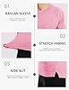 MAGCOMSEN Gym T Shirt Men Running Short Sleeve Workout T-Shirt Training Athletic Top Sports Lightweight Tshirt,Pink,XL #5