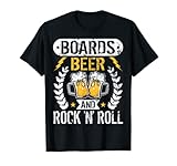 Tablas, cerveza y vestuario de Rock'n Roll para conciertos y festivales. Regalo para wakeboarders, skateboarders, skaters y snowboarders.