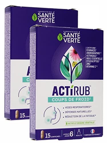 Santé Verte ACTIRUB COUPS DE FROID - 2 Boites de 15 Comprimés Cover