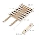 Relaxdays Backgammon, Reisespiel zum Aufrollen, inkl. Zubehör, Spielfeld BxT: 32 x 26 cm, Lederoptik, Brettspiel, beige