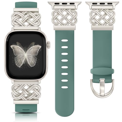 Minyee �P���g�m�b�g �V���R���o���h Apple Watch�o���h ���f�B�[�X 42/38/40/41mm�ɑΉ� �h���b�V�[�\�t�g�V���R�� �ʋC�� �ėp���߉\�ȃX�g���b�v iWatch Series 11 10 9 8 7 6 5 4 Ultra/
