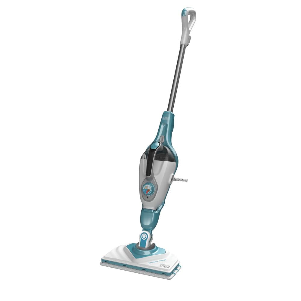 BLACK+DECKER BHSM168DSM-QS - Mopa a Vapor 2 en 1, Potencia 1.600 W, con Cabezal Delta y SteaMitt, Limpieza Eficiente y Ecológica, Tecnología AutoSelect, Accesorios Incluidos