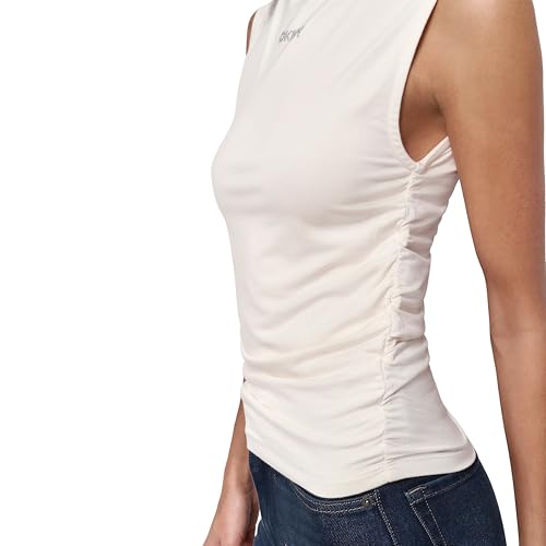 Image of DKNY Women's Ruched Versatile Trendy Everyday Top