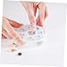HOODANCOS 7-Compartment Pill Organizer Weekly Storage Container Pp Plastic Round Medicine Storage for Home