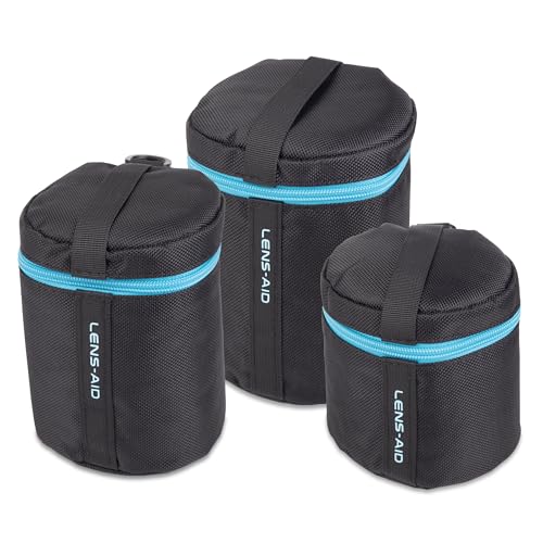 Housses pour objectifs en Cordura haute résistance avec zip fluide