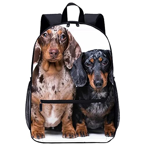 Sac à dos élégant chien imprimé 3D pour la vie scolaire et les sorties