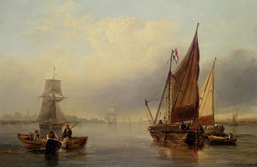 Poster lienzo de barcos franceses 60x90cm para dar amplitud y luz a paredes vacías