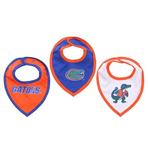 FAST ASLEEP NCAA Florida Gators Bib Set (3 Pcs) for Baby Boy or Girl