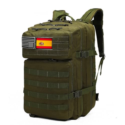 smallrun mallrun Mochilas Tácticas Militares 45L Mochila del ejército Gran Capacidad Mochila Crossfit Plegable Impermeable Mochila Montañismo, Senderismo, Acampada (Verde, 45L)