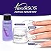 Acrylic Nail Kit Starter: Clear Acrylic Powder and Liquid Set Professional Nail Kit Acrylic Set with Nail Brush Nail Forms for Beginners Nail Art Designs Home DIY