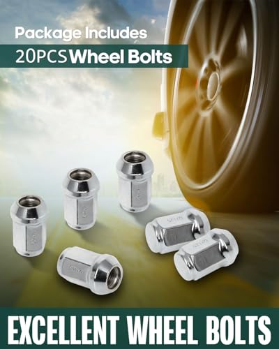 Image of SCITOO M12x1.25 1.38 inch(35mm) Length Lug Nuts for Subaru 1990-2020