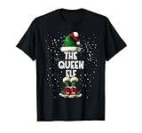 the queen elf costume matching family christmas elf squad maglietta
