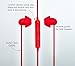 Hibermate Sound Isolating Stereo Sleep Ear Buds, Red - Comes with 3 Interchangeable Tips for Any Ear Size. Use for Sleeping, Sport, Workouts - Includes in-line Volume Control and Mic