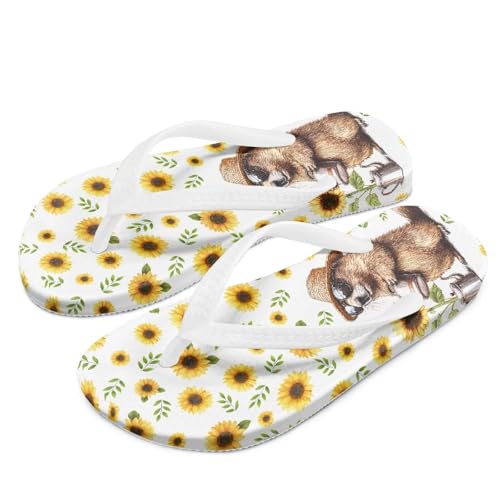 Cartoon Capybara Print Girls Flip Flops Sandals Kids Shower Slippers Summer Cute Beach Pool Slippers for Girls2