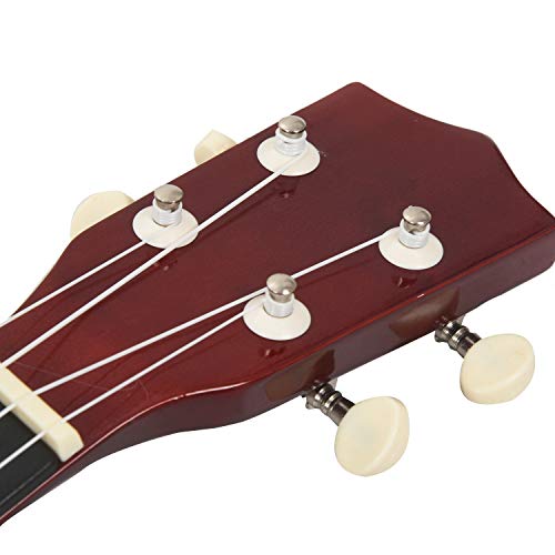 Qtrednrry 21 pouces Ukulele soprano Ukulele guitare 4 cordes hawaienne + Chaine + Plectre pour les debutants cadeau d… - Les Beatles, Paul McCartney, John Lennon, RIngo Starr, George Harrison Qtrednrry 21 pouces Ukulele soprano Ukulele guitare 4 cordes hawaienne + Chaine + Plectre pour les debutants cadeau d… – Image 4