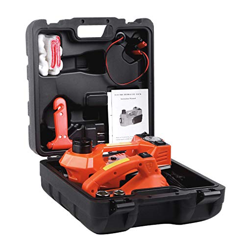 Electric hydraulic jack Set 12v by ROGTZ Allinone Automatic 3 Ton car Lift Jack Set with