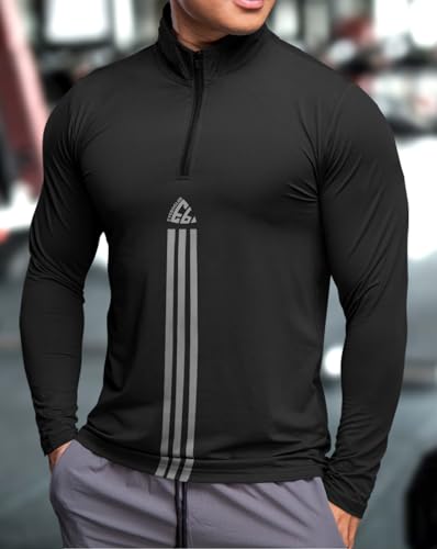 Image of Noble Monk Men's Active wear Regular Fit T Shirt |Full Sleeves |Casual T-Shirt for Men