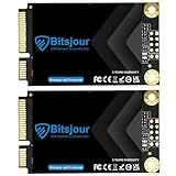 Bitsjour 2Pack 16GB mSATA SSD SATA III 6Gb/s Single-Sided Mini Internal Solid State Drive 3D TLC NAND, for Ultrabook Desktop PC Laptop
