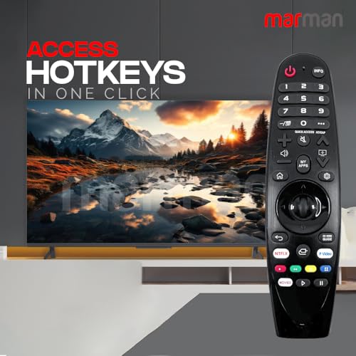 Image of marman Compatible with LG TV Magic Remote Control Model MR20GA - Non Voice Remote for Curved Frame Series LED FHD UHD smart 4K 32 43 55 65 Inch TV - Match Remote Keys with Existing Remote Control