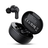 HTC Wireless Headphones Bluetooth 5.1 Sports Earbuds with Microphone - Compatible with iPhone, Xiaomi, Sony, Samsung - Black