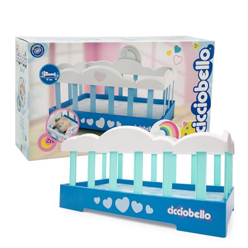 Cicciobello Lit de poupée Cicciobello Original, Meuble coloré et avec éponge, Joue à endormir et Faire rêver Votre Ciciobello, pour Enfants à partir de 2 Ans
