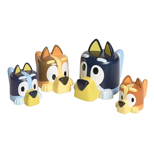 image for TOMY Toomies Bluey Bath Toys - Bluey's Family Pourers - Includes Chill