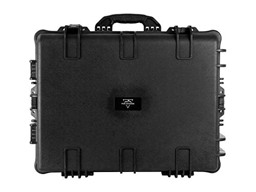Image of Monoprice Weatherproof Hard Case - 26 x 20 x 14 Inches, With Wheels and Customizable Foam, Shockproof, IP67, Ultraviolet And Impact Resistant Material, Black - Pure Outdoor Collection, 82.2 Liter