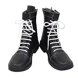 gegecos Anime Game Assassination Classroom Cosplay Shoes Nagisa Shiota Unisex New Hot (Black, Adult, Men, 5.5, Numeric, US Footwear Size System, Medium)
