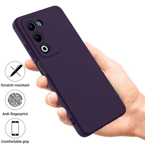 Image of Back Cover for Oppo A5 5G | Full Camera Protection | Premium Liquid Silicon Case | Flexible Bumper Case for Oppo A5 5G (Maroon Red)