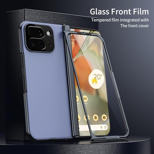 Étui pour Google Pixel 10 Pro bleu pliable et fin avec sa protection écran - 4