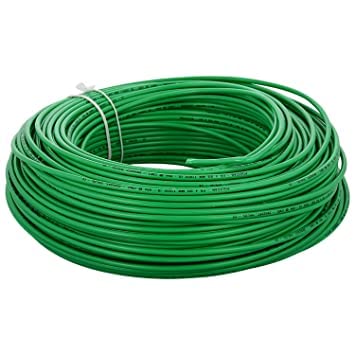 MS Electrical FR PVC Insulated House Wire for Home & industrial Wiring Green Color 90Mtrs (2.5 Sqmm)