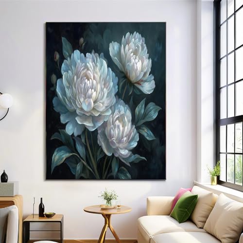 Pósters de arte de pared de peonías de ensueño para una decoración de dormitorio relajante