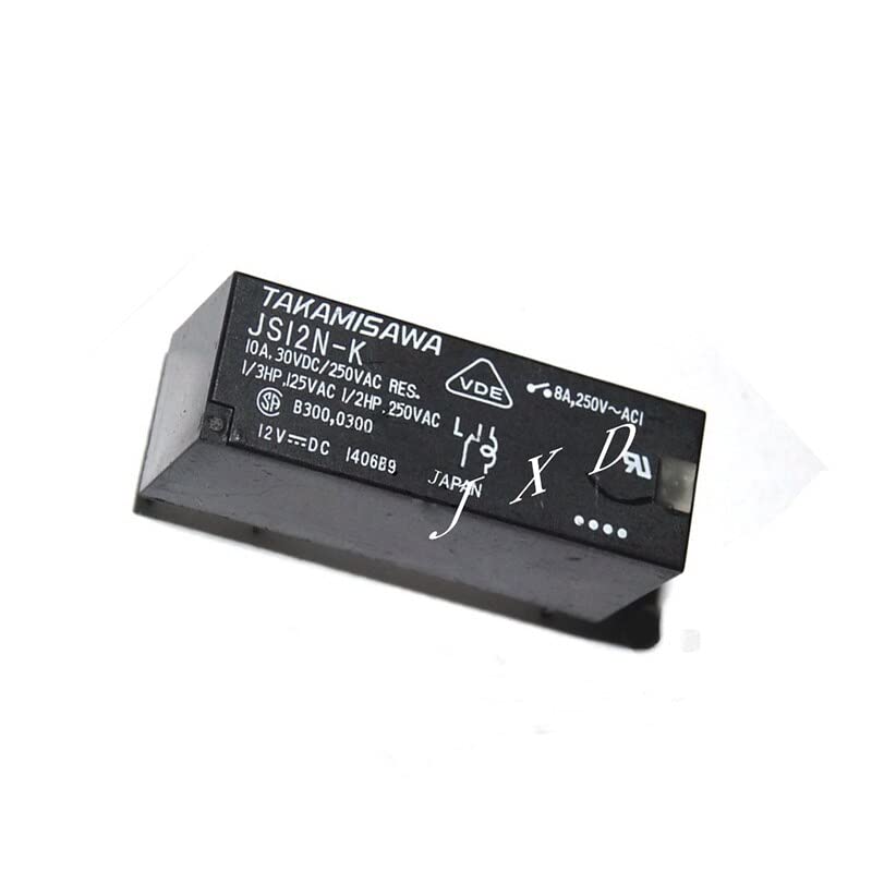 Relais 12 V JS12N-K anti surchauffe circuit imprimé relais de rechange 8 A 5 broches Pack 10