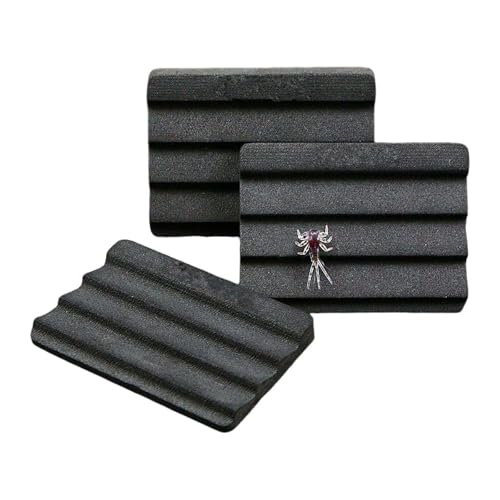 PTAHAN 3-Pack Fly Tying Foam with Ripple Texture - EVA Patch Sheets for Fly Fishing Vest, Hook Loop Stickers & Keeper Accessories (3 Pack)