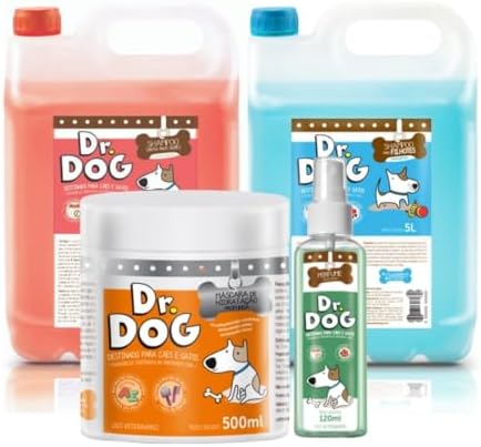 Kit Banho e Tosa Pet Shop: Shampoo Pet Neutralizador Hidratante G...