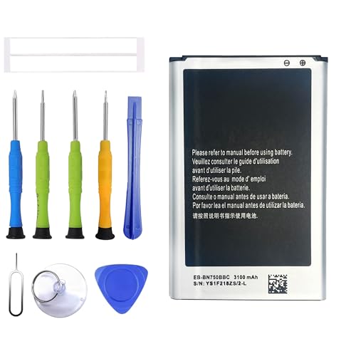 ERYNK EB-BN750BBE Rechargeable Battery Compatible with Galaxy Note 3 NEO with Tools