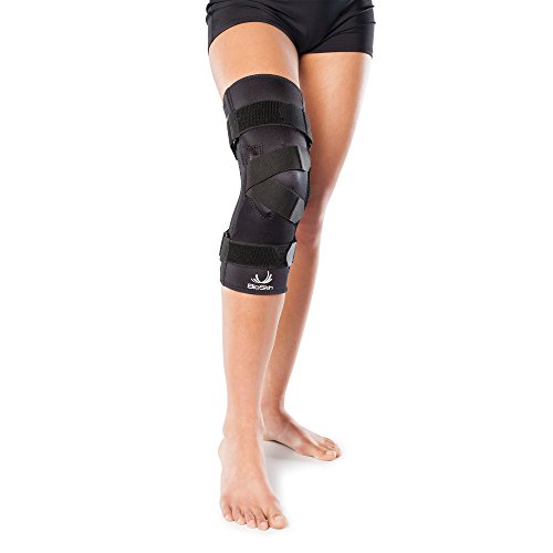 BIOSKIN Lateral J Knee Brace for Patella Support & Patella Tracking, Patellofemoral Pain and Dislocation (S) Left