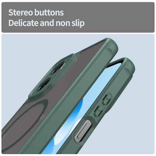 Image of Compatible with Motorola Moto G06 Power Case Cover,Compatible with MagSafe,Anti-Fall,Compatible with Motorola Moto G06 XT2535-1 XT2535-2 XT2535-14 Cell Protective Phone Case Green