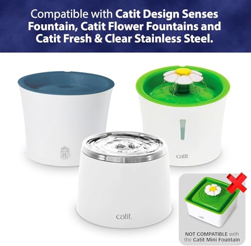 Image of PET Standard Filters for Catit Design Senses Fountains and Catit Flower Fountains, Pack of 6 | Compatible with Catit Design Senses, Flower, Senses 2.0, and Fresh & Clear stainless steel fountains.