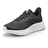 ANTA Women’s Running Shoes, Lightweight Cushioned Breathable Sneakers, Comfortable Trainers with Slip Resistant Outsole for Jogging, Workout, Daily Walking, Black/White, 7.5