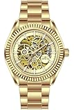Invicta Objet D Art 69752 Orologio da Uomo - Movimento Automatico - Acciaio Inossidabile con Quadrante Oro - 43 mm