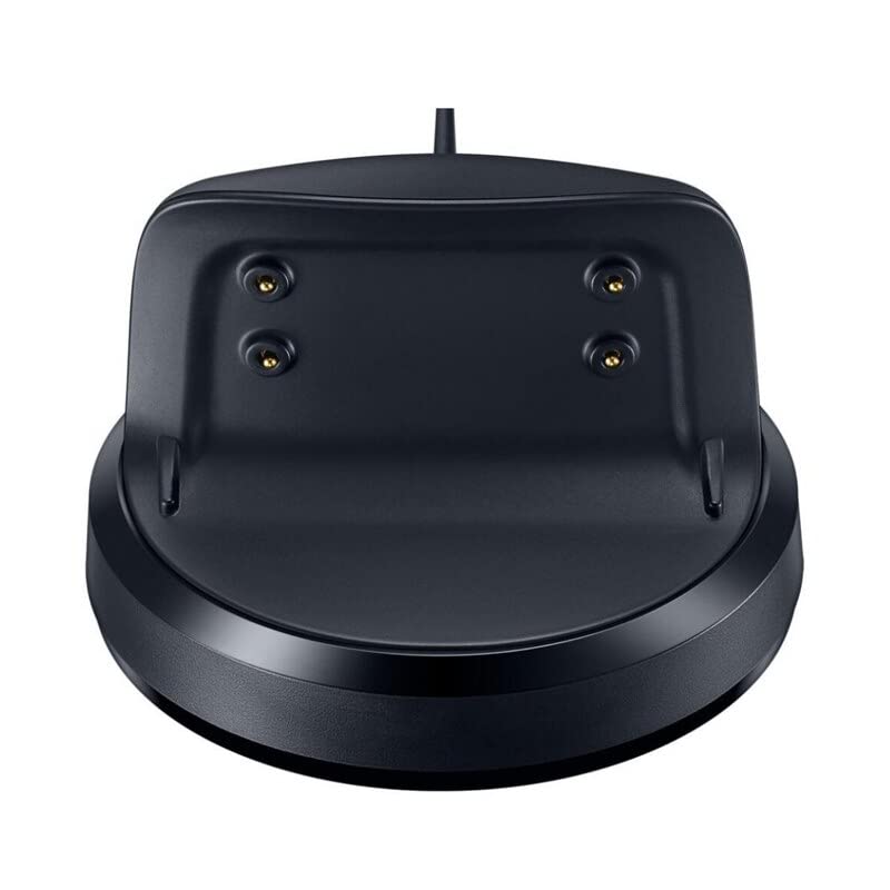 BKN USB Magnetic Charger Holder Dock Wireless Charging for Samsung Gear Fit 2 SM-R360/Gear Fit2 Pro SM-R365 Smart Watch - Black