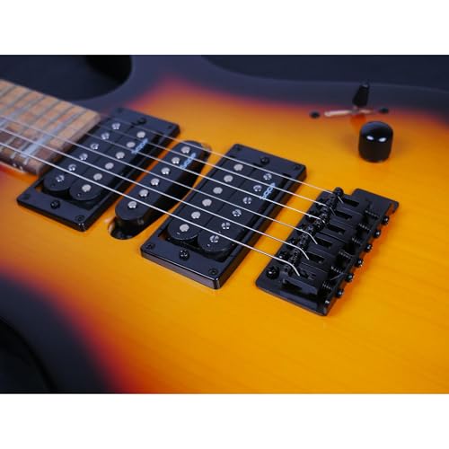Image of SEIB370 Electric Guitar, HSH Pickups, Basswood Body, Rosewood Fingerboard (Sunburst)