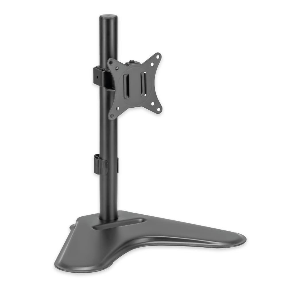 iggual Soporte Monitor de Sobremesa 13" - 32" SSM01 - Administrador de Cables, Ajustable: Altura - Inclinación - Rotación - Giro,VESA 75x75mm a 100x100mm (Peso Máximo soportado 8 Kg)