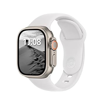 Pulseira esportiva DONEGANI SB compatível com Apple Watch Ultra e Se de 49, 45, 44, 42, 41, 40 e 38 mm, unissex, série 9, 8, 7, 6, 5, 4, 3, 2 e 1, iWatch, branca