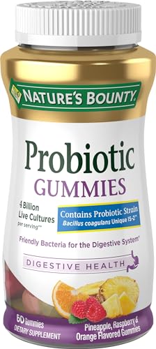 Natures Bounty Probiotic 4 Billion Gummies, 60 Count Natures Bounty Probiotic 4 Billion Gummies, 60 Count