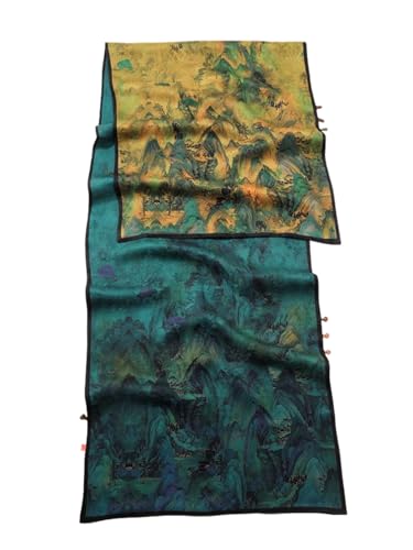 Foulard en soie HangErFeng vert : le cadeau d'exception pour femme