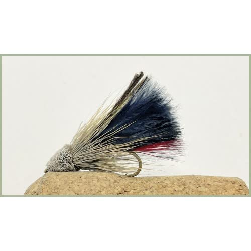 Barbless Muddler Minnow Trout flies, 6 Black Muddlers, Choice of Size, Fly Fishing (Mixed)