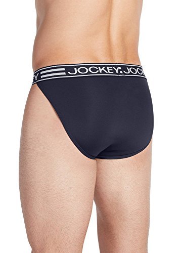 Jockey Men's Underwear Sport Cooling Mesh Performance String Bikini, Navy, L #TOP20