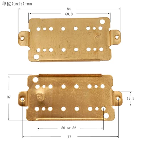 Plaque Humbucker laiton double bobinage pour réparation d'instruments - 3
